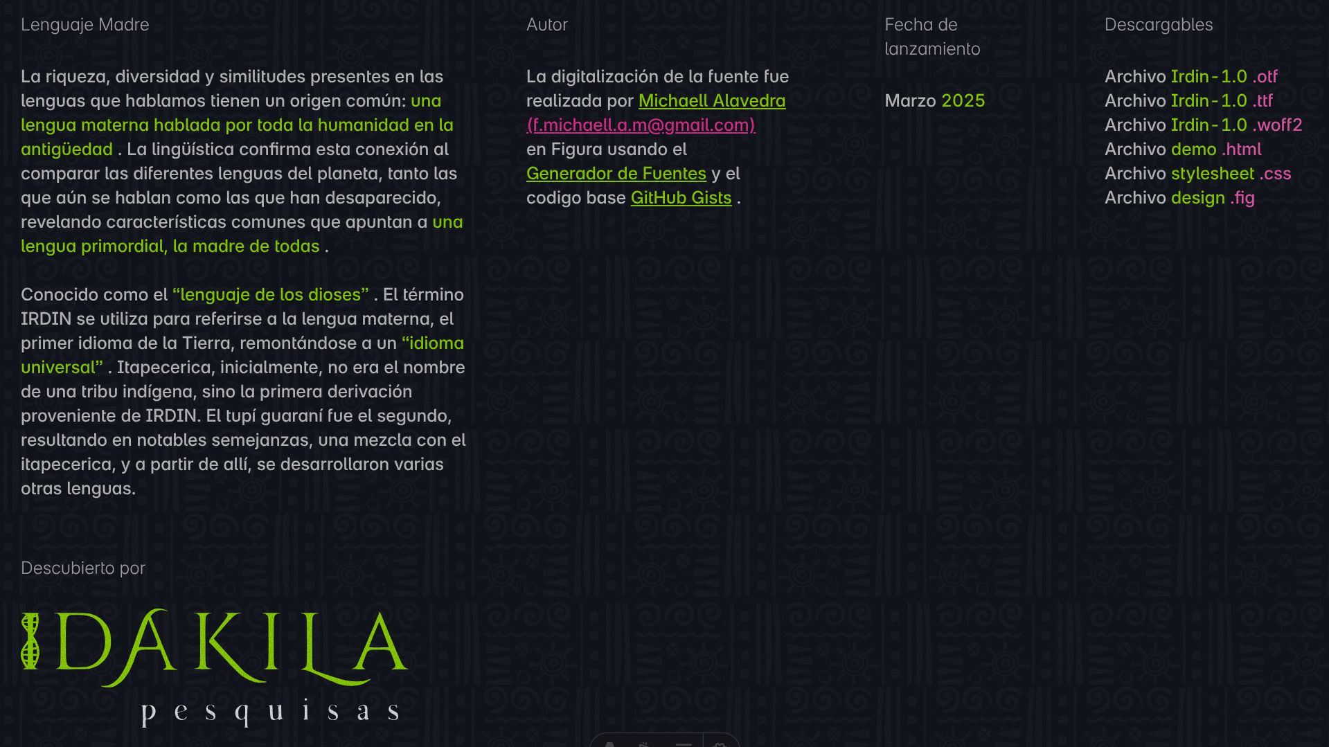 Irdin screenshot